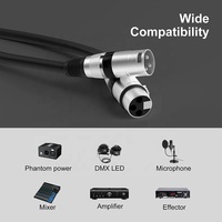 Câbles de microphone tressés personnalisés de haute qualité, couleur au choix, 3 broches XLR mâle vers XLR femelle, câble audio équilibré XLR pour mixeur de microphone