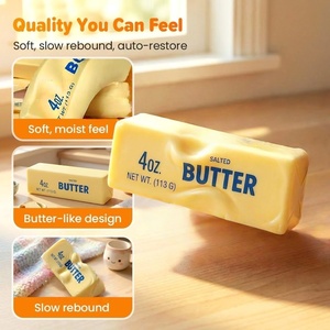 Jouet anti-stress en PU souple et moelleux, à montée lente, en forme de gâteau de riz, pour enfants de 5 à 7 ans - Product Image 2