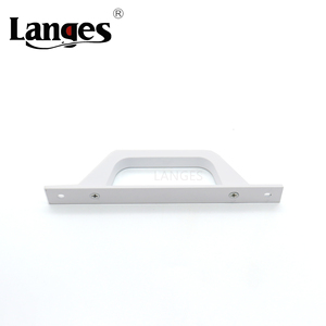 Poignée de <span class=keywords><strong>porte</strong></span> coulissante en aluminium blanc, creuse, robuste, facile à installer, pour <span class=keywords><strong>porte</strong></span> en bois - Product Image 2
