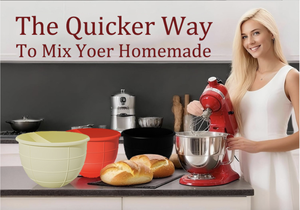 Rivestimenti in Silicone per Ciotole per Mixer <span class=keywords><strong>KitchenAid</strong></span> da 5 Qt, 3 Rivestimenti con Coperchi, Nero/Bianco/Rosso - Product Image 6