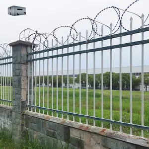 可持续廉价围栏学校别墅工厂防攀爬围栏定制漂亮仿古熟铁围栏
