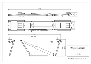 Mini-élévateur à ciseaux certifié CE 3500 kg/7700 lb, élévateur hydraulique électrique pour véhicules, élévateurs portables rapides et mobiles pour voitures - Product Image 6