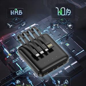 Cargador de Batería Portátil Pequeño de Carga Rápida con Doble USB, Incluye 4 Cables para Teléfono Móvil, Venta Directa de Fábrica - Product Image 1