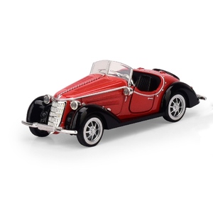 Modellino Auto Classica Vintage in Metallo Pressofuso 1:32, Veicolo Convertibile da Collezione, Regalo, Ornamento per Torte, per Ragazzi - Novità 2026 - Product Image 3