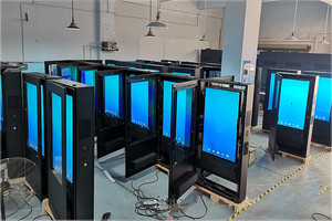 65 75 86inch tương tác Totem ngoài trời Android <span class=keywords><strong>LCD</strong></span> hiển thị độ sáng cao hai mặt ngoài trời kỹ thuật số biển kiosk bao vây - Product Image 6