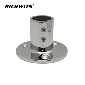 Base de main courante en acier inoxydable 316 poli miroir, robuste, résistante à la corrosion, <span class=keywords><strong>pour</strong></span> quincaillerie de pont de bateau marin - Product Image 5
