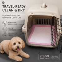 XIAOLIN Coussinets d'apprentissage de la propreté jetables pour chiens, 6 couches, écologiques, imperméables IPX7, séchage rapide, doux, non tissés, pour usage domestique