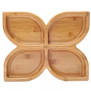 Hot Sale Wholesale Wooden Snacks Serving Tray Plate Small Wooden Trays Bamboo Trays For Food