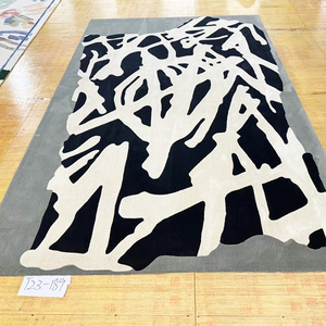 Nz Chambres Côté Lit Et Soie Grande Taille Art Déco Artisanat De Luxe En Laine Faite À La Main Tapis <span class=keywords><strong>Mur</strong></span> À <span class=keywords><strong>Mur</strong></span> - Product Image 5