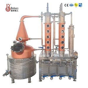 Equipo de Destilación Boben de 200L, Columna de Reflujo de Cobre Rojo, Destilador con Voltaje Ajustable 220V/380V/400V para <span class=keywords><strong>Whisky</strong></span>/Gin/Brandy - Product Image 1