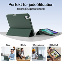 Étui pour tablette coque en TPU + étui en PU résistant à l'eau résistant aux taches étui de protection complet pour iPad Mini 8.3 pouces A17 Pro (2024)