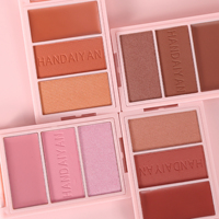Palette de maquillage multi-usages 3 en 1 HANDAIYAN Private Label : illuminateur, blush, contour, maquillage en gros