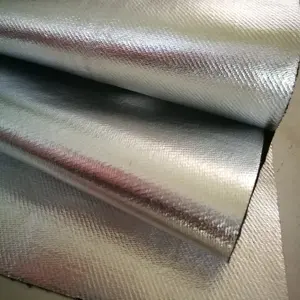 Kain aramid tenun Aluminium foil dilapisi untuk kain aramid