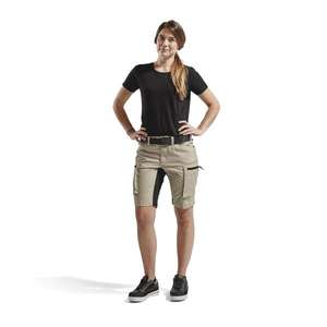 BLAKLADER - 714918452799C36 Women's Service <b>shorts</b> <b>stretch</b> Stone/Black - EAN 7330509535356 <b>WORK</b> TROUSERS <b>WORK</b> <b>SHORTS</b> - Product Image 3