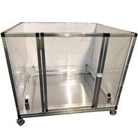 Boîte de mise bas pour chiots de grande taille, 46 pouces x 46 pouces x 30 pouces, vente directe d'usine, personnalisation