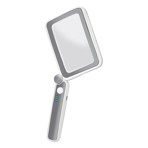 Kaca pembesar genggam 4X, kaca pembesar genggam dengan lampu lipat persegi panjang dengan lampu LED untuk membaca - Product Image 5