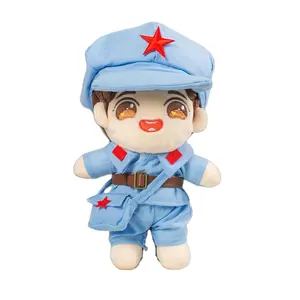 도매 패션 20cm 아이돌 장난감 중국 스타일 군사 옷 봉제 인형 잘 생긴 옷 Kpop 인형 장난감