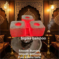 Charbon à chicha en cubes de bambou de qualité supérieure Sigma Panda, longue durée de combustion, cendres blanches, OEM pour le marché irakien