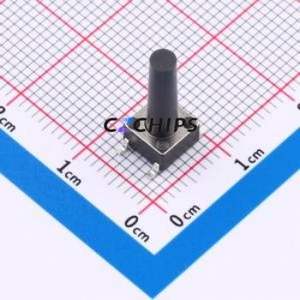 TS-1102S-C-W-B Tactile Switch SMD-4P,6x6mm Switch Single Pole Single Throw Round Button 2.6N Vertical Mount - Product Image 1
