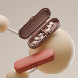 Pilulier miniature personnalisé, pilulier pour une journée, pour les voyages, les déplacements professionnels, le camping en plein air et les situations d'urgence, portable et facile à transporter. - Product Image 3