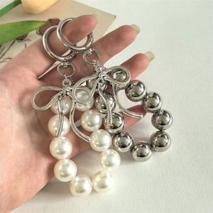 Acrylic Korean Style Bow-Knot Bead <b>Keychain</b> Bag Packaging Charm DIY Niche <b>Personalized</b> Phone Charm - Product Image 4