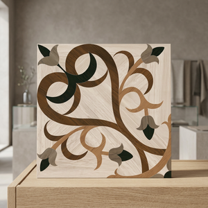 Carreaux de mur en pierre antique de match de livre en bois 300x300mm Design de cour rurale mate - Product Image 2