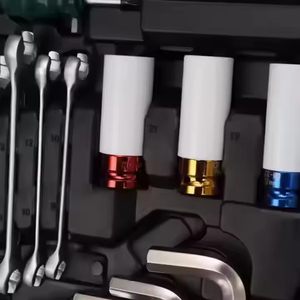 Set di strumenti di riparazione automatica <span class=keywords><strong>142</strong></span> + 2 pezzi Set di strumenti a cricchetto Set di strumenti a mano Versatile personalizzabile - Product Image 5