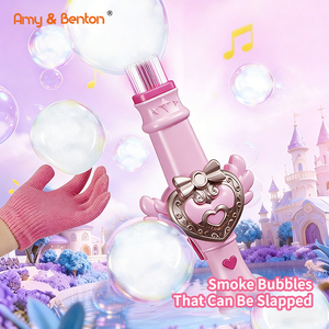 Machine à <span class=keywords><strong>bulles</strong></span> de brouillard automatique électrique, machine à <span class=keywords><strong>bulles</strong></span> de fumée magique, lumières colorées et musique, contrôle libre de la taille des <span class=keywords><strong>bulles</strong></span> - Product Image 1