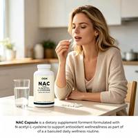 Complément Alimentaire NAC Vegan N-Acétyl-L-Cystéine 600mg 150 Capsules