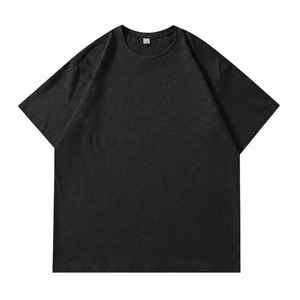 Camiseta Casual de Manga Corta para Hombre Bapees, Cuello Redondo, Corte Regular, Color Gris Sólido, 100% Algodón Jersey - Product Image 4