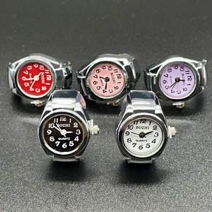 Taille libre anneaux de luxe montres à quartz hommes femmes Couple bague montre dames mode anneau horloge relojes - Product Image 2