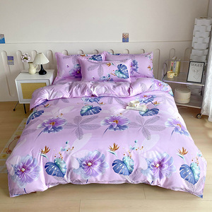 Nouveau <span class=keywords><strong>drap</strong></span> de lit plat en microfibre pour la maison hôtel imprimé personnalisé à Angle droit plaine roi reine simple double <span class=keywords><strong>drap</strong></span>-<span class=keywords><strong>housse</strong></span> respirant - Product Image 4