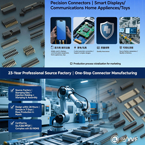 Steckverbinder zum Fabrikpreis, Rastermaß 1,27mm, 2~50-polig, Höhe 1,6mm 2,0mm 2,54mm, Einreihig und Kunststoff-Winkelstiftleiste - Product Image 5