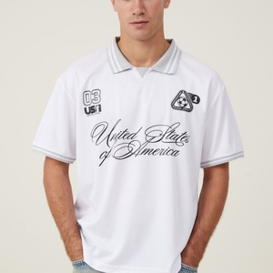 เสื้อฟุตบอลแบบเรียบพิมพ์ลายริบบิ้นจากโรงงานขายส่ง พิมพ์ลายแบบรีดร้อนตามสั่ง พิมพ์โลโก้ตามสั่ง ชื่อทีมตามสั่ง 100% - Product Image 5