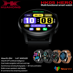 Reloj Inteligente HK06 HERO AI Wearfit GPT con Monitor de Sueño, Monitor de Salud, Cámara Remota, Transmisión <span class=keywords><strong>en</strong></span> Vivo, Asistente, Resistente al Agua IP67, Silicona - Product Image 3