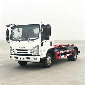 รถบรรทุกเก็บขยะแบบมีตะขอเกี่ยว ISUZU KV100 เครื่องยนต์ดีเซล ระบบไฮดรอลิก สำหรับถังขยะแบบเปลี่ยนได้ ขายเพื่อการส่งออก - Product Image 6