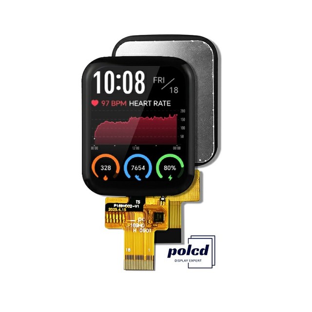 Polcd 1.69 inch 240*rgb*280 ST7789V 4-line SPI Normally Black lcd touch screen panel