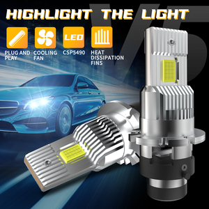 Bombillas de Xenón para Faros Delanteros de Automóvil Súper Brillantes de Fábrica, 12 V, D1, D2, <span class=keywords><strong>D4</strong></span>, D3, 6500 K, Canbus, D1S, D2S, D3S, D4S, HID a LED - Product Image 5