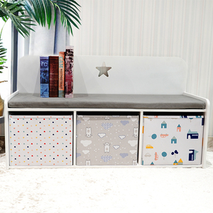 De la habitación de madera de muebles de los niños <span class=keywords><strong>taburete</strong></span> asiento cojín de banco <span class=keywords><strong>con</strong></span> almacenamiento - Product Image 1