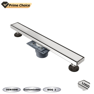 Moderno 304 in acciaio inox <span class=keywords><strong>scarico</strong></span> lineare doccia PVC flangia amovibile Hair Catcher bagno lavello inserto piastrelle piano <span class=keywords><strong>scarico</strong></span> griglia - Product Image 1