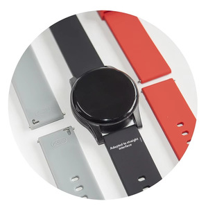 Correa de Silicona Universal de Liberación Rápida de 20/22MM para Reloj Inteligente, Hebilla de Acero Inoxidable Transpirable para Relojes <span class=keywords><strong>Huawei</strong></span>/Samsung/Xiaomi - Product Image 6