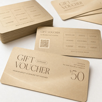 Billets de coupon découpés sur mesure pour les studios de yoga et les packs de cours de fitness, avec logo et couleur personnalisables