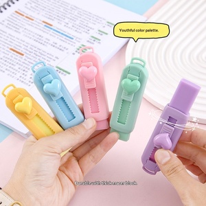 Borrador Retráctil de TPR No Tóxico con Diseño de Lazo de Dibujos Animados, No Deja Marcas, Bonito Borrador Creativo de Empujar y Tirar para Escuela Primaria - Product Image 2