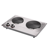 Control de temperatura, placa caliente de un solo quemador, estufas de acero inoxidable, cocina portátil de un solo quemador, placa caliente eléctrica de 1500W