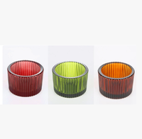Mini pots à bougies chauffe-plat en verre style tendance, supports de bougies, décoration de la maison pour la Saint-Valentin, prix compétitif, achat en gros