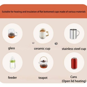 แผ่นอุ่นขวดนมแบบเสียบปลั๊ก 40W 9 ระดับ 40-80 ℃   แผ่นทำความร้อนอัจฉริยะสำหรับใช้ในบ้านและสำนักงาน สำหรับกาแฟ/ชา/นมร้อน - Product Image 4