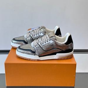 High Quality Luxury Brand Trainer Retro Casual Walking Style Board Sports <b>Shoes</b> Men Breathable Lace-up Genuine Leather Running - Product Image 5