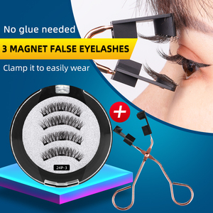 Cils magnétiques à 3 aimants, emballage personnalisé avec logo, cils magnétiques invisibles 3D - Product Image 4