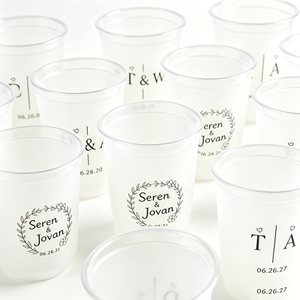 Gobelets personnalisés réutilisables de 500 ml, gobelets en plastique givré incassable, gobelets flexibles pour stades, gobelets minimalistes pour les mariages, les événements et la restauration - Product Image 1