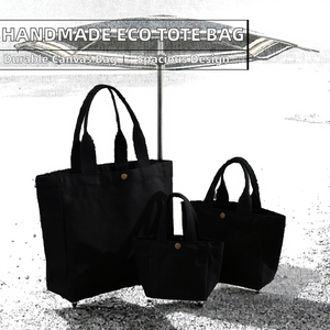 กระเป๋าผ้าแคนวาสแบบขายส่ง เป็นมิตรกับสิ่งแวดล้อม ผลิตจากผ้าฝ้าย 100% รับสกรีนโลโก้ ใช้ซ้ำได้ เป็นมิตรต่อสิ่งแวดล้อม เหมาะสำหรับใส่ของช้อปปิ้ง - Product Image 2